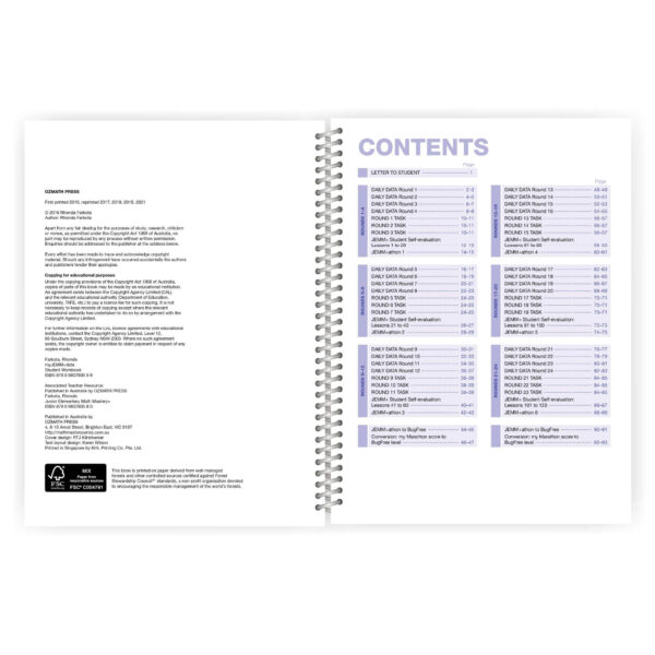JEMM+ Student Workbook - sample pages