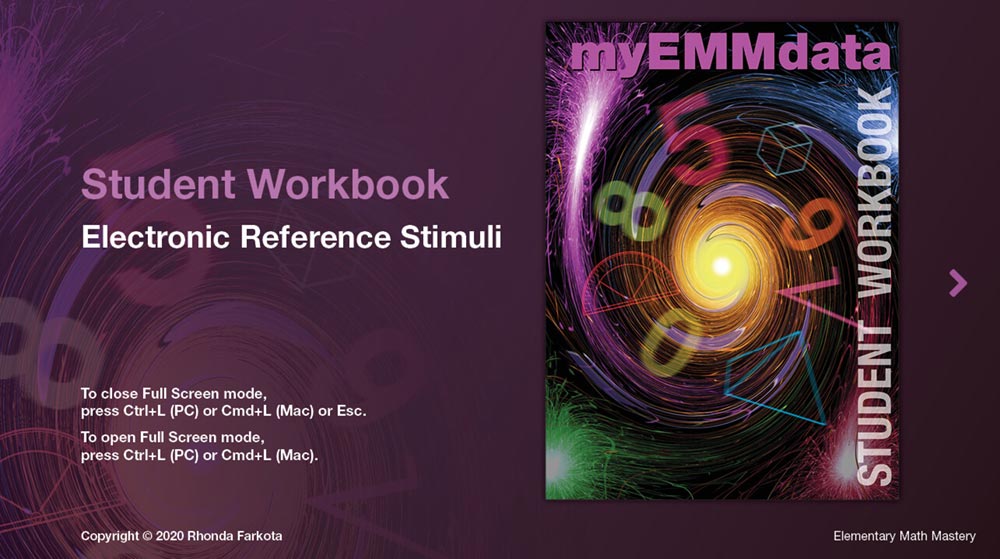 myEMMdata Student Workbook Electronic Reference Stimuli